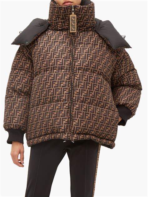 fendi womens puffer coat|fendi puffer down jacket.